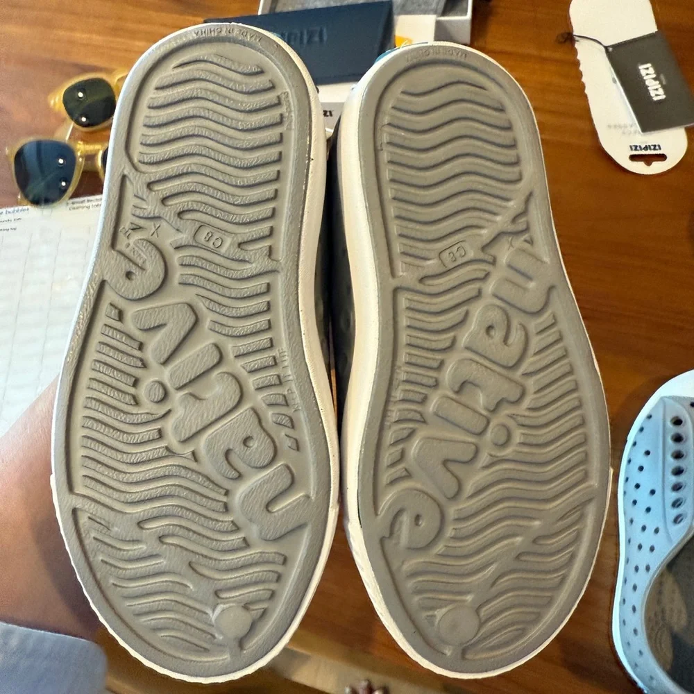 Native Gray Water Shoes Lightweight Slip-On, Toddler 8 NWT